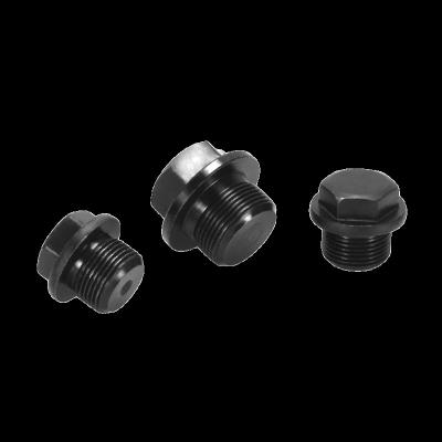 China Hot Sale Industry M12 Hex Head Carbon Steel Oxidized Black Pipe Plugs DIN910 for sale
