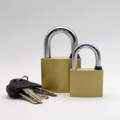 China Good Quality Waterproof Top Anti Cut Safety Computer Key Brass Padlock for sale