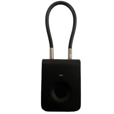 China 32mm Fingerprint Padlock Good Quality Zinc Alloy Anti-theft Usb Charging Smart Luggage Lock for sale