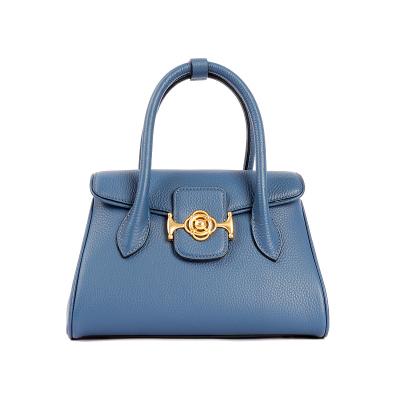 China Fashion Custom high quality fashion female handbag top handle luxury women cow leather handbag for sale