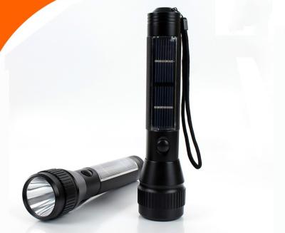 China Bright Aluminum Handheld Rechargeable Sloar Led Light For Urgent for sale