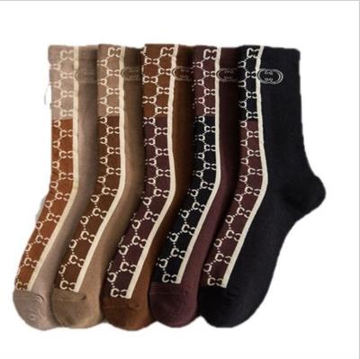 China Wholesale Autumn Breathable Winter Fashion Is Beautiful Girl's Wind Lady Socks New Pure Medium Tube Joker Cotton for sale