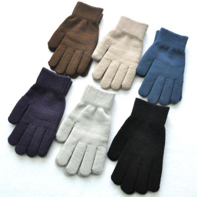 China Acrylic Style Live Colorful Color Knitting Mittens Winter Ladies Cotton Comfortable Wholesale Gloves for sale