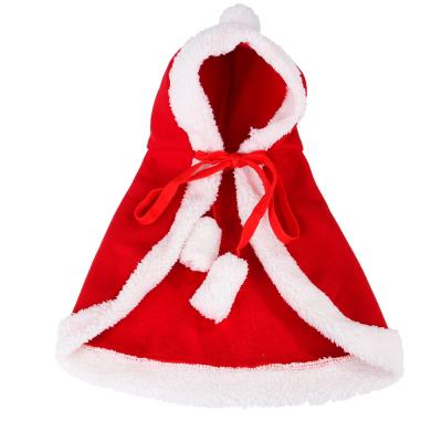 China Viable Wholesale Red Christmas Novelty Dog Clothes Cat Clothing Christmas Large Pet Cat Coat for sale