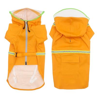 China Factory Wholesale Price Viable Pet Raincoat Reflective Large Dog Raincoat for sale