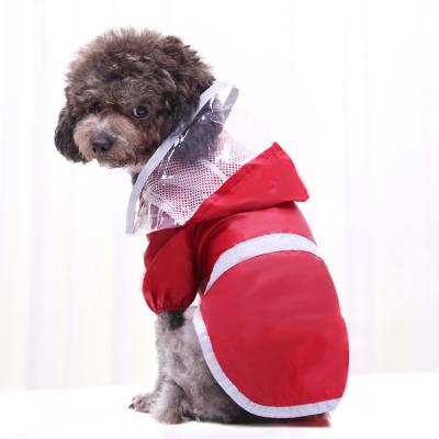 China Viable Wholesale Large Dog Safety Reflective Rain Coat Dog Outside Clothes Summer Dog Clothes Pet for sale