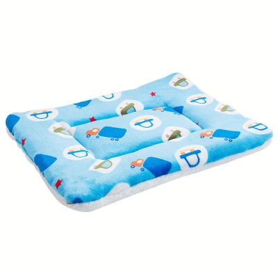 China Breathable Cheap Stocked Warm Bed Mat Pet Blanket Fluffy Soft Washable Pet Pad Blanket Pet Fleece for sale