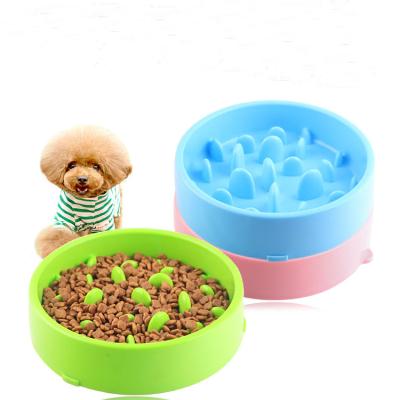 China Dog Travel Anti-clog Travel Dog Driver Slow Clean Easy Viable Feeding Bowl PP Bowls For Pet for sale