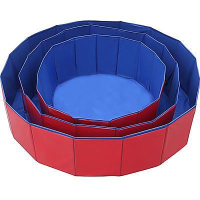 China Small MOQ PVC Sustainable Collapsible Cleaning Pools Collapsible Portable Pet Tub Dog Pool for sale