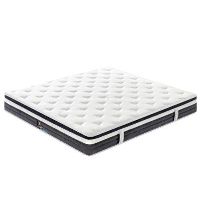 China 9 Layer Compressed Hypoallergenic Euro 10 Inch Hotel Queen Bedroom Foam Sleep Spring Top Bed Mattress for sale