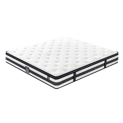 China Healthy 10 Inch Hypoallergenic Queen Euro Foam Medium Firm Mattress 11 Layers Bonnel Top Spring Size for sale