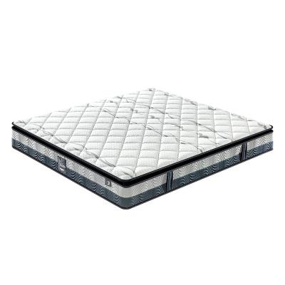 China Super Comfort Hypoallergenic 12 Layers 12 Inch Hotel Single Bed Pillow Spring Wave Foam Flat Top Mattress for sale