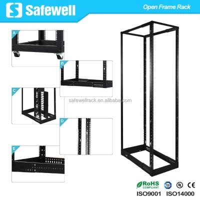 China SPCC 42U Server Rack Depth Open Frame 4 Adjustable Post Server Rack Cabinet (SW4POST42) for sale