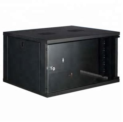 China Wall Mount Network Server Data Cabinet Rack Computer Glass Door Cabinet 6U 19