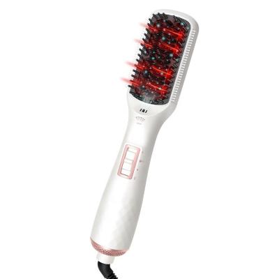 China Ionic 3 in 1 Hair Straightener Brush Hair Dryer and Volumizer Hot Airbrush for sale