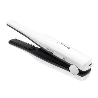 China USB Rechargeable Cordless Mini Hair Straightener Curler Ceramic Plates Portable Flat Iron with USB Rechargeable Battery for sale