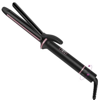 China 2019 New Product Ideas LCD Show Curling Iron 1 Inch Hair Curling Wand With Tourmaline Ceramic Coating Barrel for sale