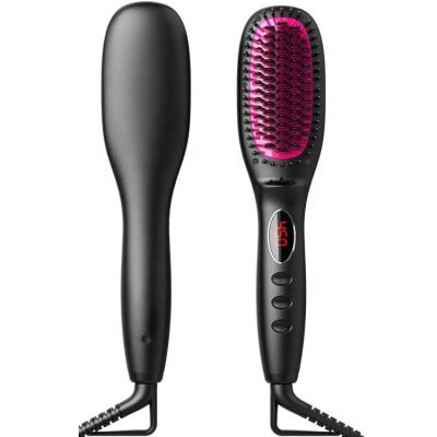 China MCH 15 Seconds Fast Heat Up Hair Straightener Private Label Brush Hair Straightener Brush Ceramic for sale