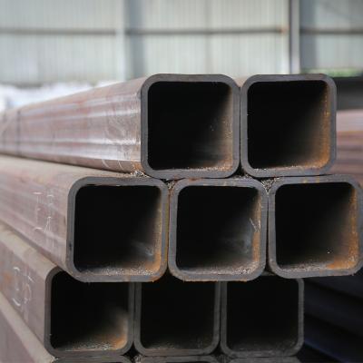 China Structure Pipe 3 Inch Hollow Section Welded Black Galvanized Square Metal Steel Tubing for sale