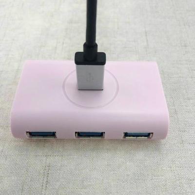 China ABS Shell +PVC wire high speed usb3.0 hub for computer 4 in 1 usb hub 0.3m 1m 2m or customize for sale