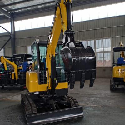 China 0.095M3 bucket CE and EPA certificate 3 Ton Hydraulic Mini Tracked Excavator for sale