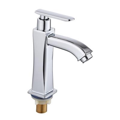 China Wholesale Cheap Single Handle Thermostatic Faucets Factory Cold Water Basin Faucet Chrome Lavatory Faucet for sale