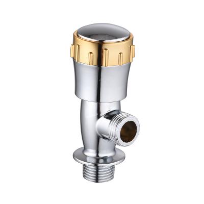 China G1/2 Inch Angle Stop Valve Valve Modern Bathroom Faucet Chrome Plated Brass Angle Valve for sale