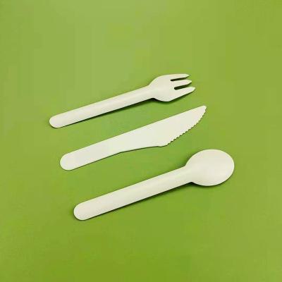 China Wholesale Disposable Biodegradable Fork Knife Spoon Cutlery Set for sale