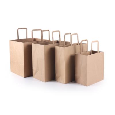 China Wholesale Recyclable Customize Logo Printed Fast Food Takeaway Delivery Paper Bag for sale