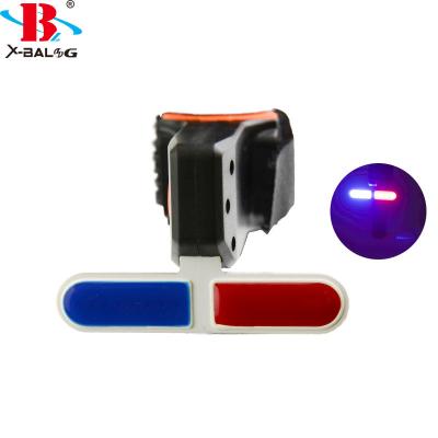 China ABS Plastic Cool Blue Red Light COB Tail Bicycle Safty Light For Night Cycling for sale