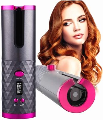 China EL Ceramic Cordless Portable Cordless Cordless Portable Cordless Cabello Ondular Tenaza Iron Curling Machine Curly Hair Curler Automatic Hair Curler for sale