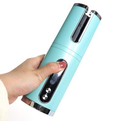 China Ceramic Cordless Automatic Curling Iron with Hair Clip and Comb Auto Interrupt Portable Curling Wand for Hair Styling Automatic Hair Curler for sale