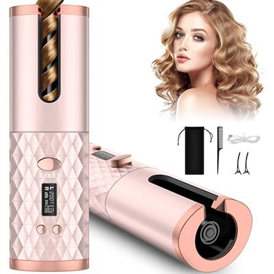 China Wave Hair Curling Cordless Fast Heating Automatic Hair Curling Wand Tools Arricciacapelli Automatico Ceramic Curling Auto Curling Iron for sale