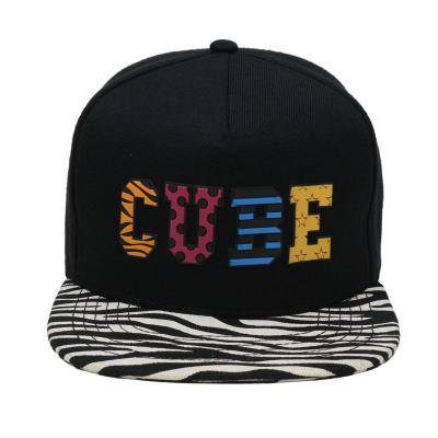 China COMMON Custom Multi Color Match Flat Silicon Printed Snap Back Hat With Hip Hop Man And Women for sale