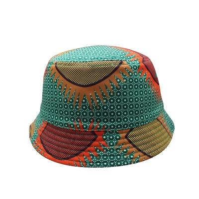 China Custom Picture Print Pattern Fishing Reversible Double Sides 100% Cotton Bucket Hats for sale