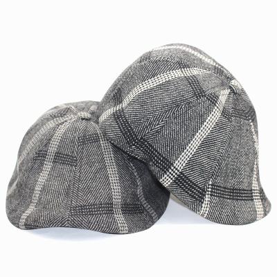 China Manufacturer wholesale custom polyester striped in a variety of styles, high quality, fashion flat 8 panel ivy hat for sale