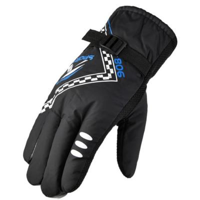 China Wholesale Male Warm Thick Windproof Cycling Gloves Waterproof And Velvet for sale