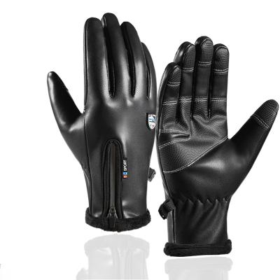 China Finger-split Gloves Cycling Gloves Men Winter Plus Velvet Warm Touch Screen Cycling Frontier Outdoor Sports Gloves Windproof Waterproof for sale