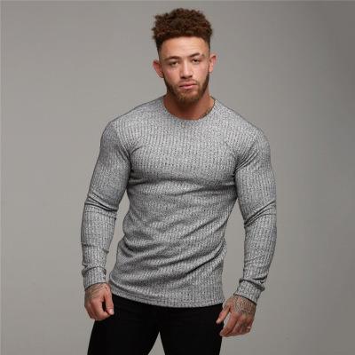 China 2020 Anti-wrinkle cotton men's winter sweaters for men gym sports knitwear stylish crew neck knitted man sweaters for sale