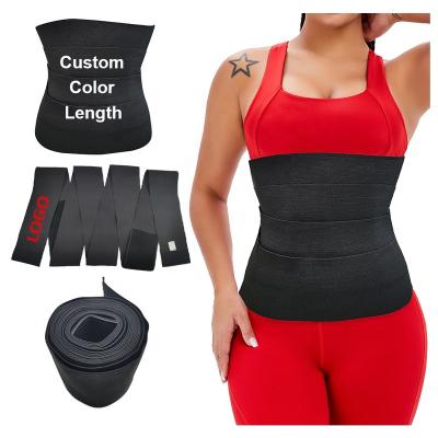 China New MWCT Antibacterial Elastic Waist Wrap Trimmers Inflate Stomach Belt Body Shaper Waist Training Belt For Women for sale