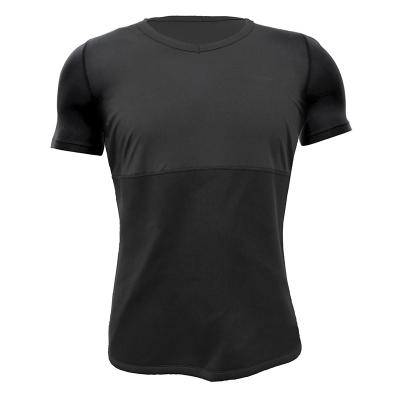 China Antibacterial Sauna Hot Men Workout Sweat Neoprene Body Shaper Short Sleeve Slimming Shirts For Weight Loss for sale