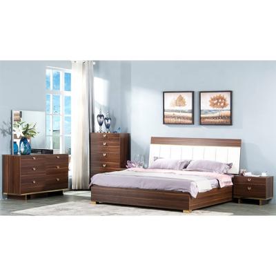 China New Design King Size Queen Size Adjustable Modern Stylish Synthetic Bed Leather Bed (Size) 6 Piece Bedrooms for sale