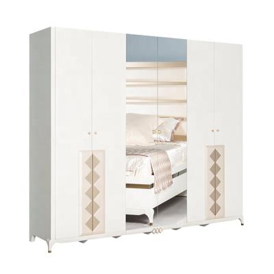 China China Manufacturer Customize Good Quality Stylish Durable Comfortable White Wall Fitted Wardrobe Furniture for sale