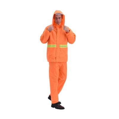 China 3D Cutting Three Dimensional High Visibility Wholesale Motorcycle Recykling Rain Coat Waterproof For Construction for sale