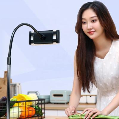 China Adjustable Scalable Flexible Tablet Phone Stand Holder Bed side Long Arm Mobile Phone paid Floor Stand Lazy Holder for sale