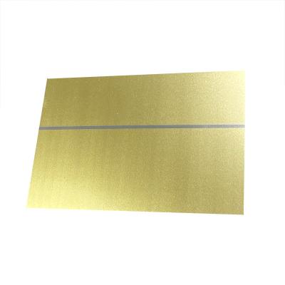 China Temper 3 Gold Colour Tin Plate Metal Sheet Electrolytic Tinplate Plate For Food Cans for sale