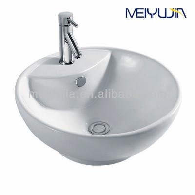 China Modern Ceramic Basin Elegant Design Water Fountain Garden Basin Bathroom Living Room Sink for sale