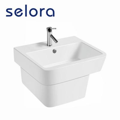 China Polished ceramic sanitary ware single hole wall hung basin lowes laundry sink for sale for sale