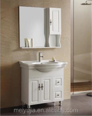 China China Saudi Arabia Modern Design PVC Floor Standing Bathroom Cabinet for sale