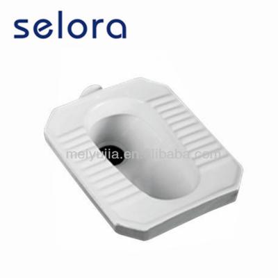 China Economical Ceramic Gas Spring Squat Pan With Standard Toilet Size for sale